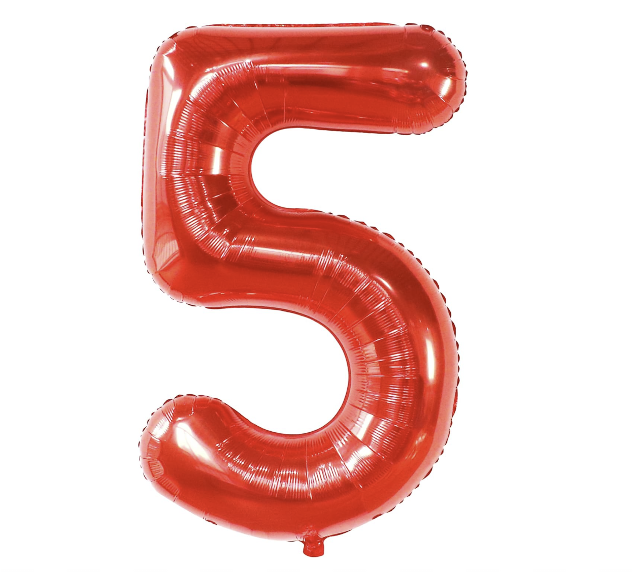 Globo Foil Número Gigante Aluminio 100cm (40") Rojo