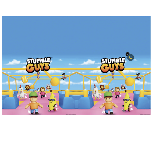 Mantel Plastico Stumble Guys 120 x 180cm 1ud