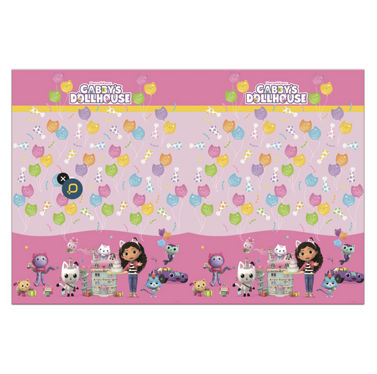 Mantel Plastico Gabby's Dollhouse 120 x 180cm  1ud