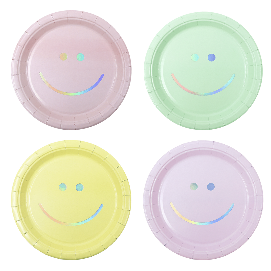 Platos SMILEY SURTIDO 18/23cm 6uds