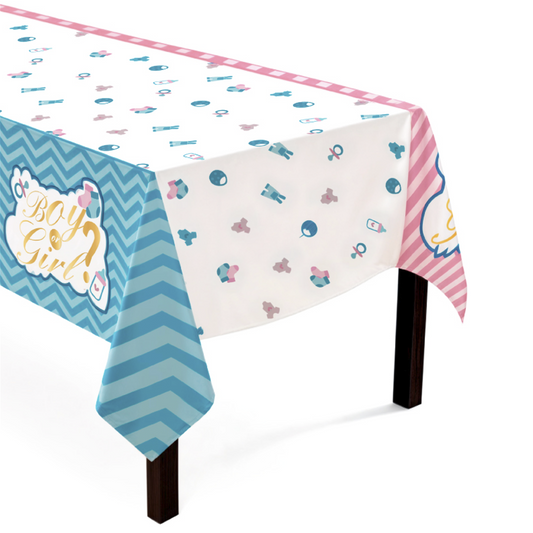 Mantel Plastico Gender Reveal 137*274cm