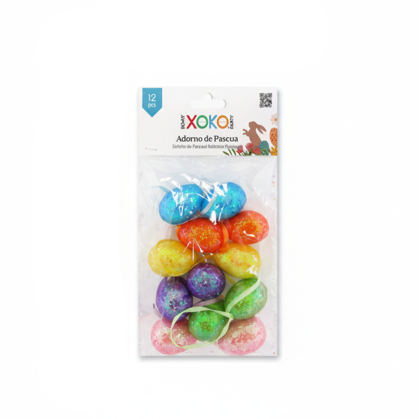 COLGANTE HUEVO PASCUA COLORES 3*4CM