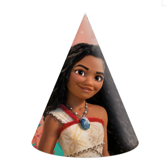 Sombreros Moana Vaiana II Pack 6 uds