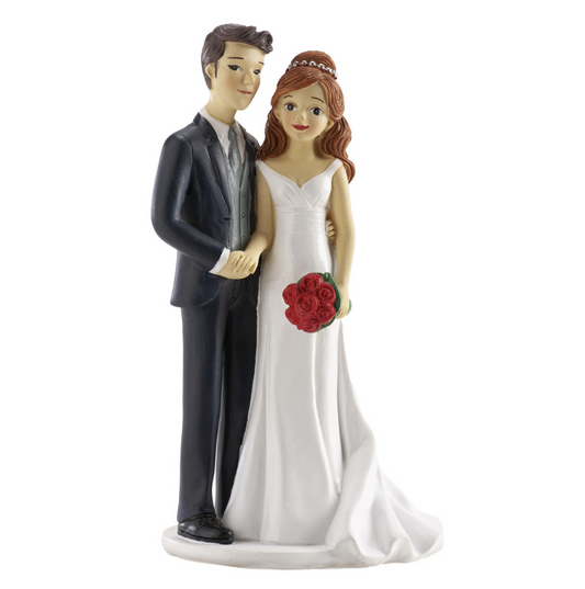 Figura Tarta Boda Pareja Cogida de la Mano 18 cm