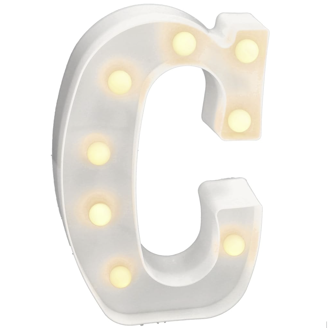 Letra Luminosa LED Luz Blanca Cálida 22x14 cm | A-Z