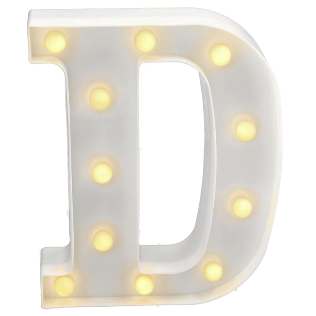 Letra Luminosa LED Luz Blanca Cálida 22x14 cm | A-Z