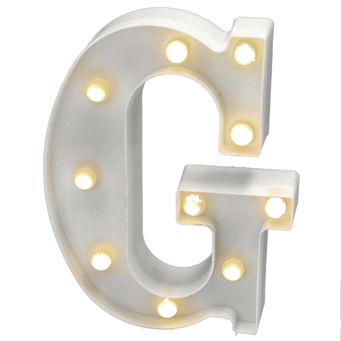 Letra Luminosa LED Luz Blanca Cálida 22x14 cm | A-Z