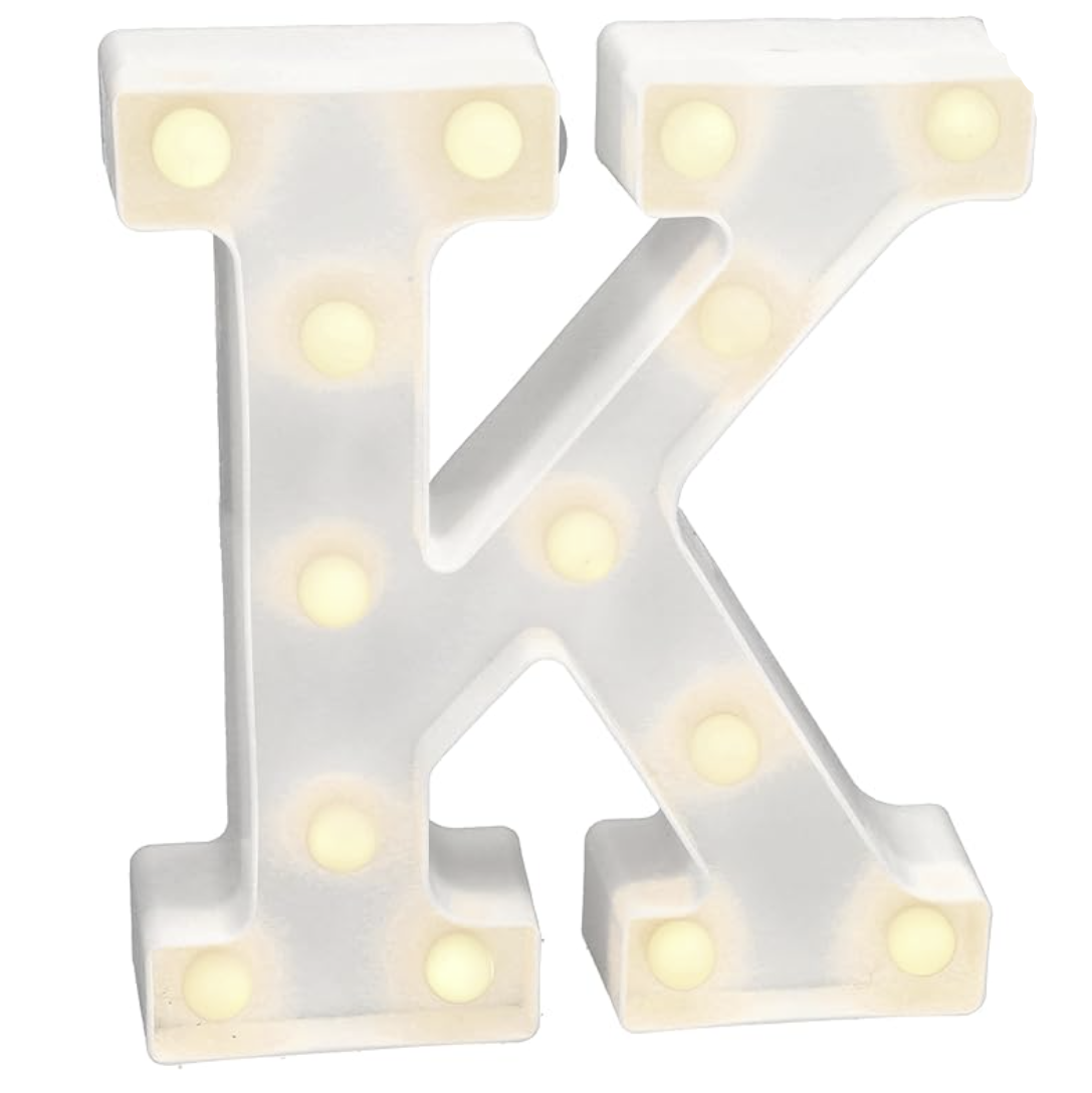 Letra Luminosa LED Luz Blanca Cálida 22x14 cm | A-Z