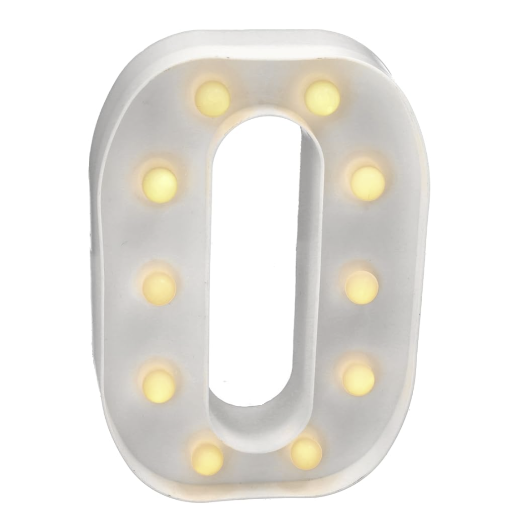 Letra Luminosa LED Luz Blanca Cálida 22x14 cm | A-Z