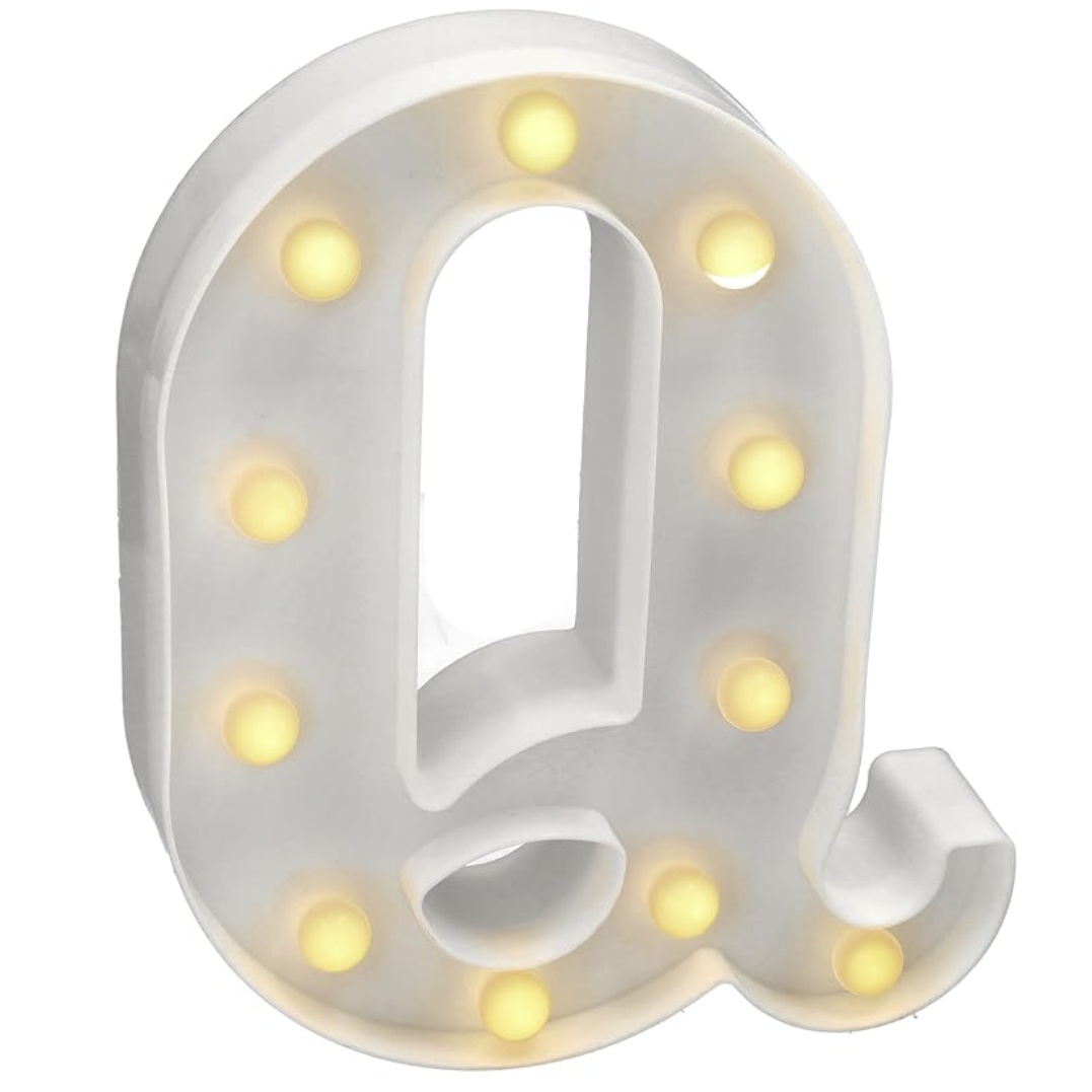 Letra Luminosa LED Luz Blanca Cálida 22x14 cm | A-Z