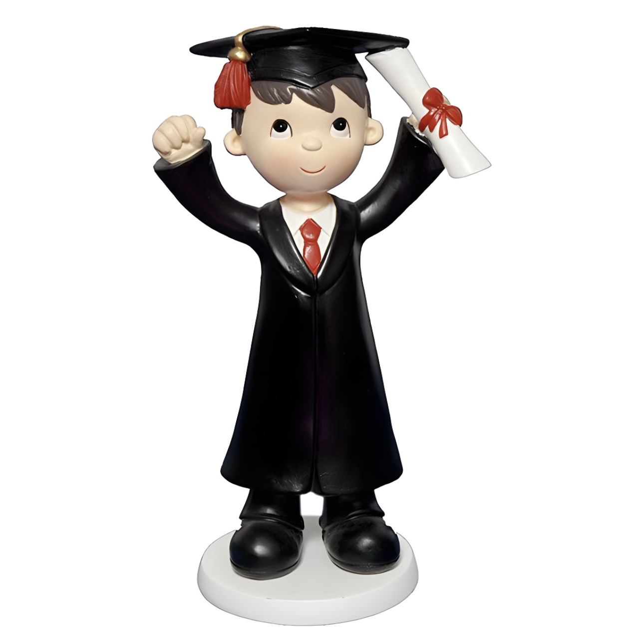 Figura Cerámica Niño Graduado 16cm