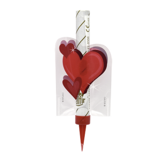 Fuente Pastel Corazón Luz Dorada