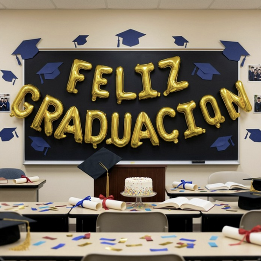 Pack Globo Foil Feliz Graduación