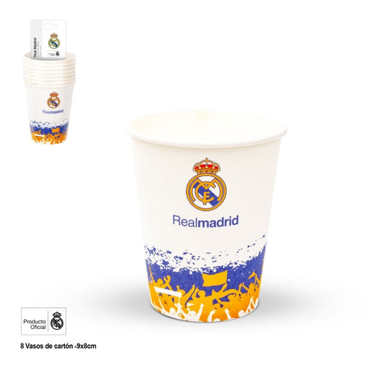 Vasos Real Madrid Afición 8 Uds