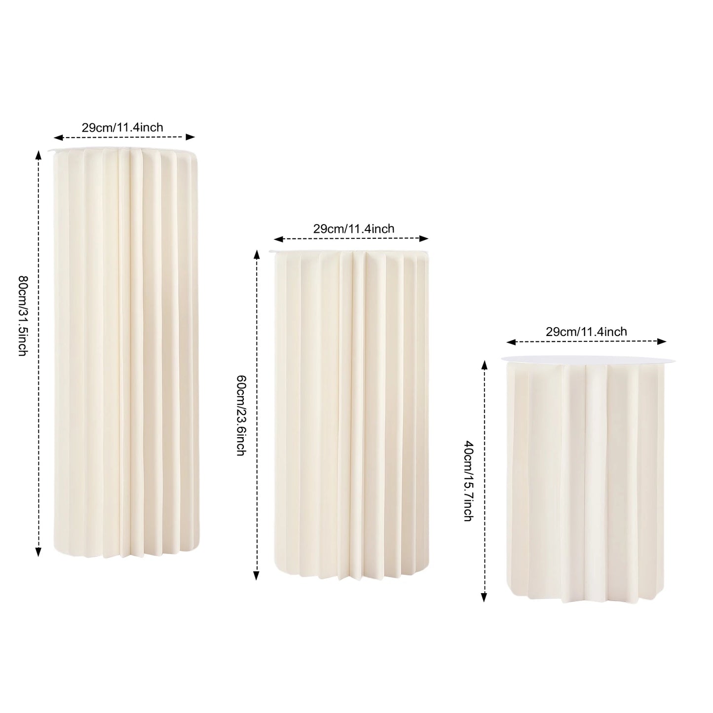 Soporte de Flores Cartón Panal Cilindro PVC Plegable