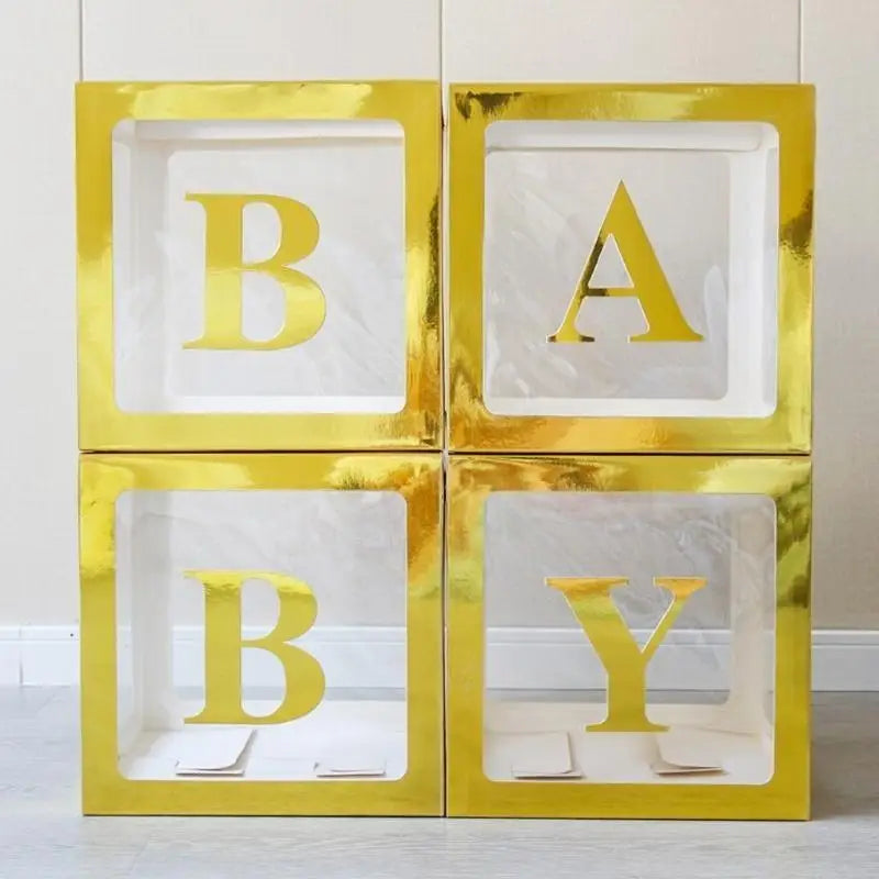 Cajas Decorativas "BABY" 30x30 cm,Set 4 uds
