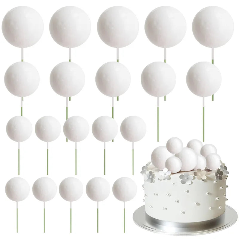 Bolas Decorativas para Tartas | 20 pcs | Multicolor
