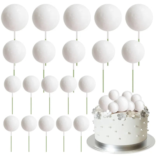 Bolas Decorativas para Tartas | 20 pcs | Multicolor