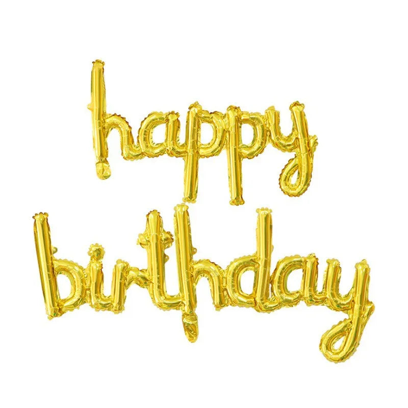 Globos de Foil con Letras 'happy birthday'  16"