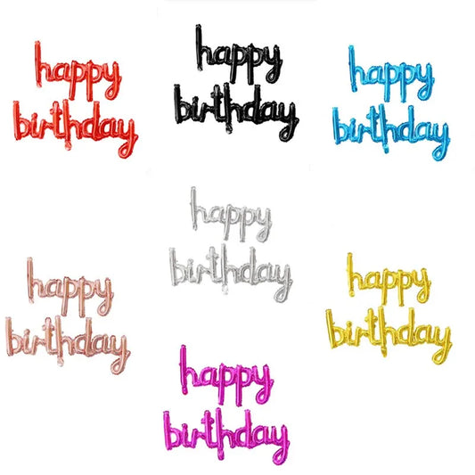 Globos de Foil con Letras 'happy birthday'  16"