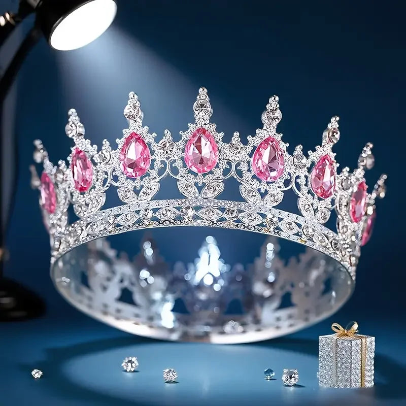Corona Barroca de Diamantes de Imitación 12cm