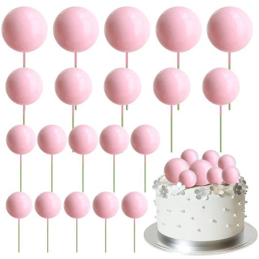 Bolas Decorativas para Tartas | 20 pcs | Multicolor