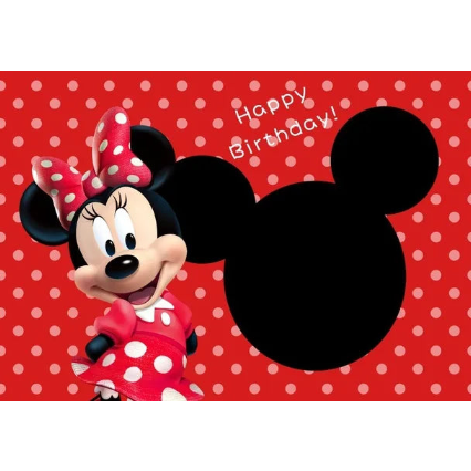 PANCARTA FONDO  TELA DISNEY  MINNIE 100*150