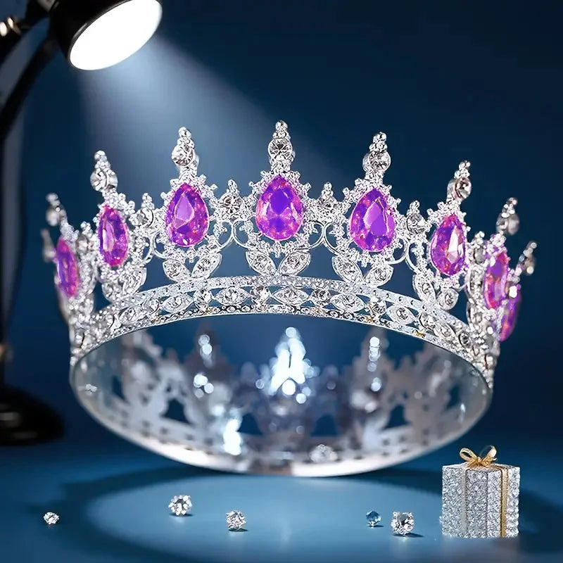 Corona Barroca de Diamantes de Imitación 12cm
