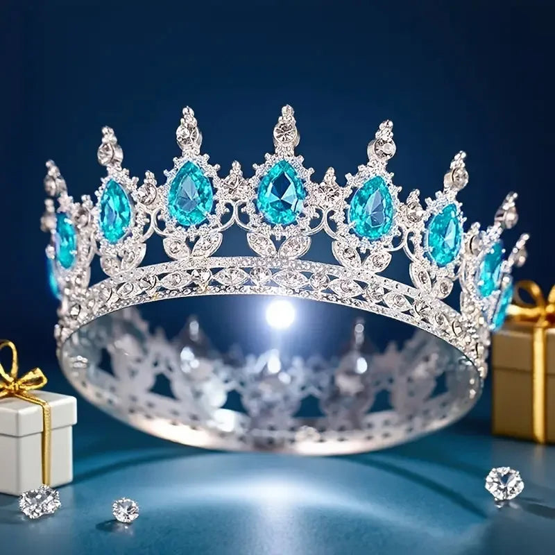 Corona Barroca de Diamantes de Imitación 12cm