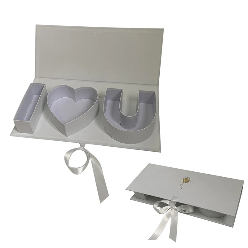 Caja de Flores "Te Quiero" para Regalos Románticos 45x18x5 cm