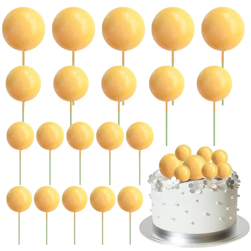 Bolas Decorativas para Tartas | 20 pcs | Multicolor