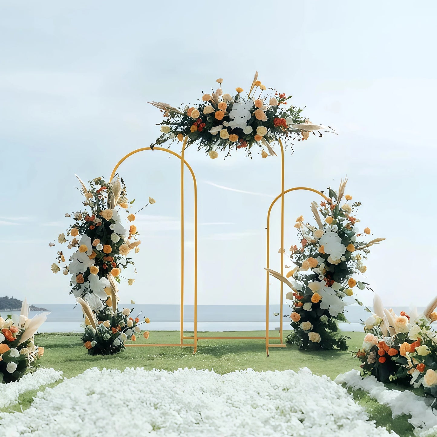 Arco de Metal Dorado para Globos