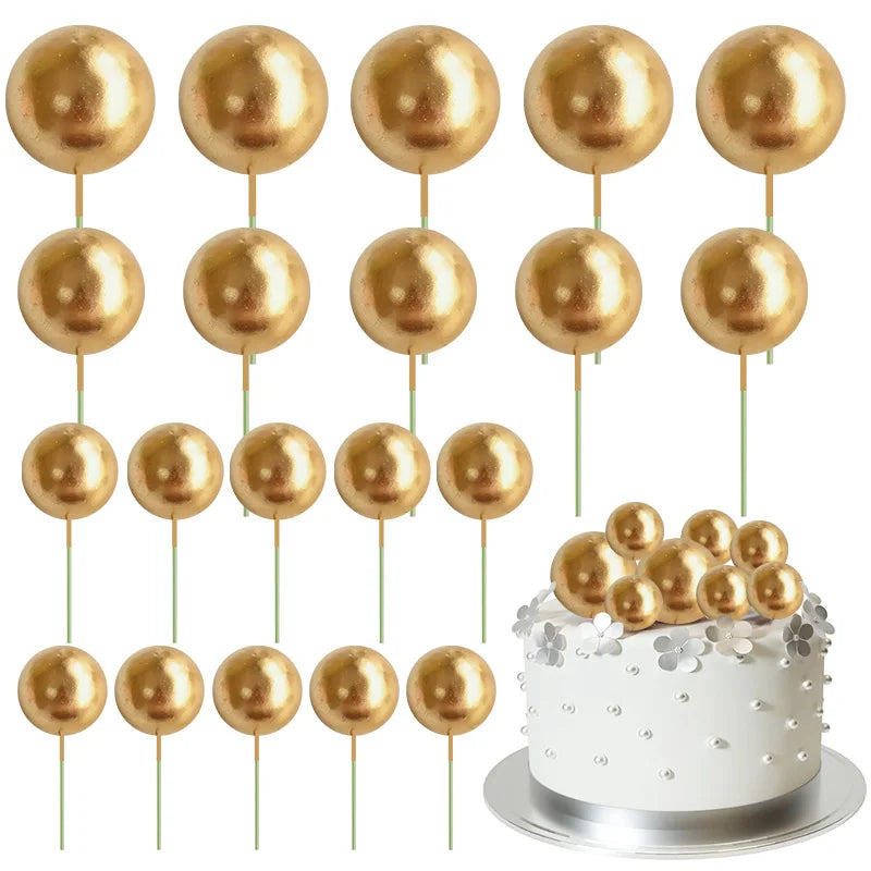 Bolas Decorativas para Tartas | 20 pcs | Multicolor