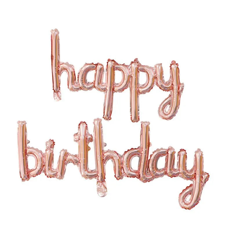 Globos de Foil con Letras 'happy birthday'  16"