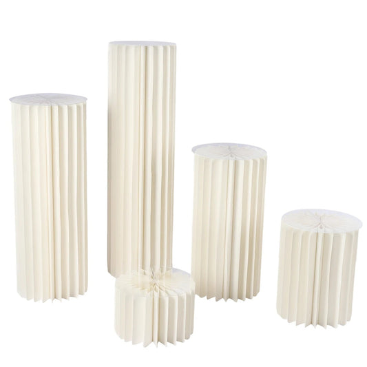 Soporte de Flores Cartón Panal Cilindro PVC Plegable