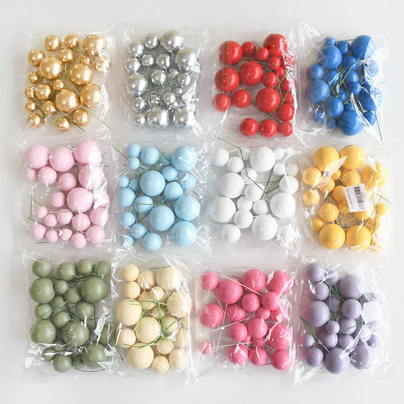 Bolas Decorativas para Tartas | 20 pcs | Multicolor