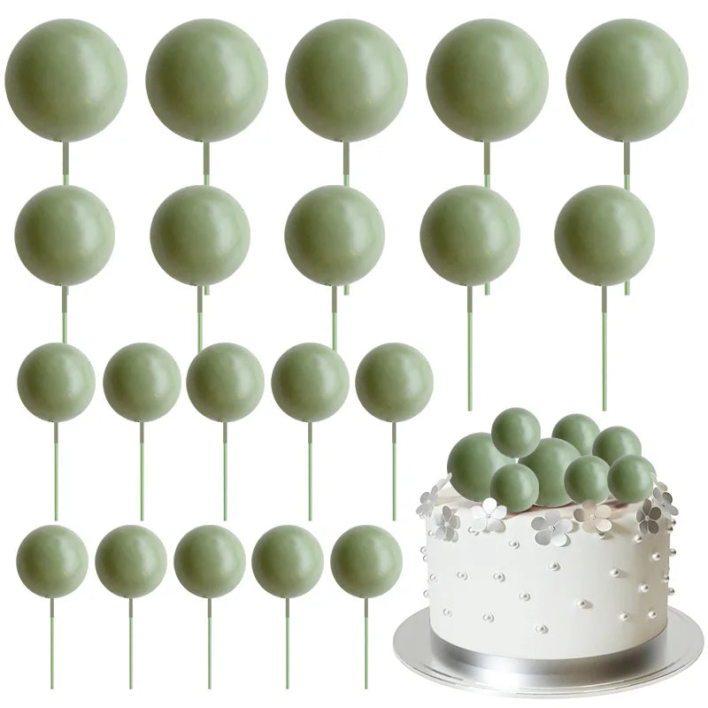 Bolas Decorativas para Tartas | 20 pcs | Multicolor