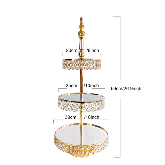 SOPORTE TARTA CRISTAL 3 PISOS