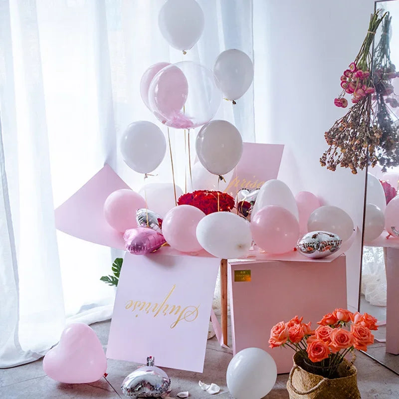 Caja Sorpresa Grande para Globos y Regalos
