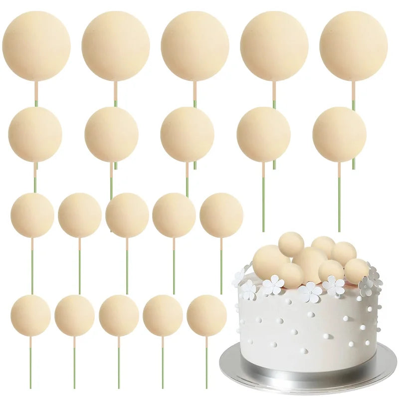 Bolas Decorativas para Tartas | 20 pcs | Multicolor
