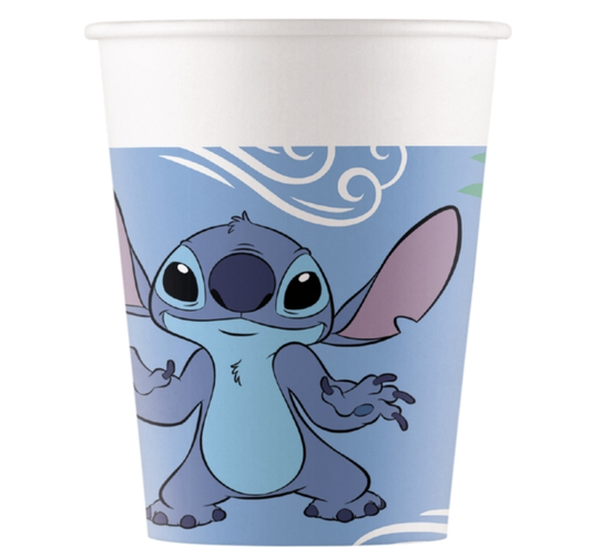 Vasos Papel  Stitch Y Angel 200ml 8uds