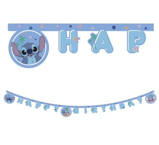 Guirnalda Happy Birthday Stitch 2M