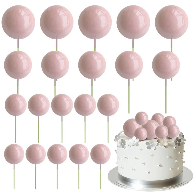 Bolas Decorativas para Tartas | 20 pcs | Multicolor