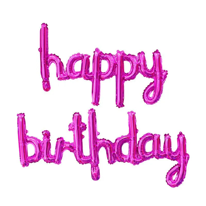 Globos de Foil con Letras 'happy birthday'  16"