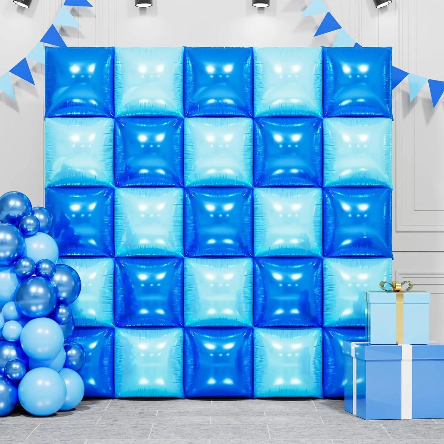 Globo Cuadrado de Foil Bicolor 1 ud – Decoración para Fiestas y Eventos