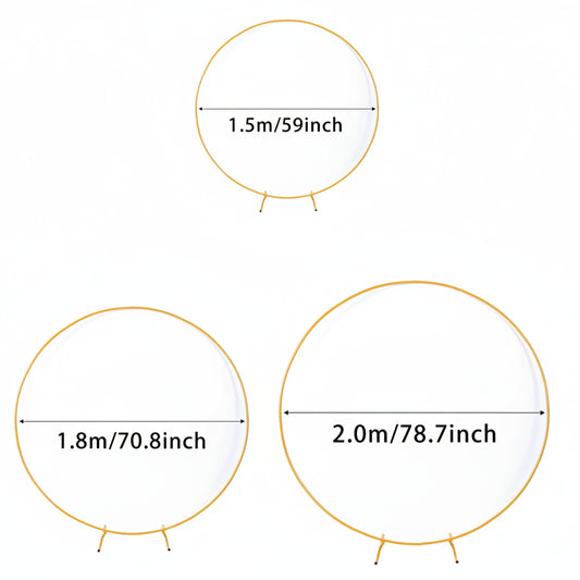 Arco Circular de Metal para Globos - Soporte de Boda y Fiestas 150-200cm