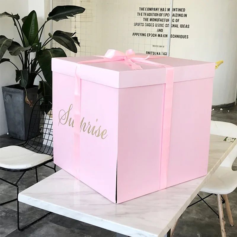 Caja Sorpresa Grande para Globos y Regalos