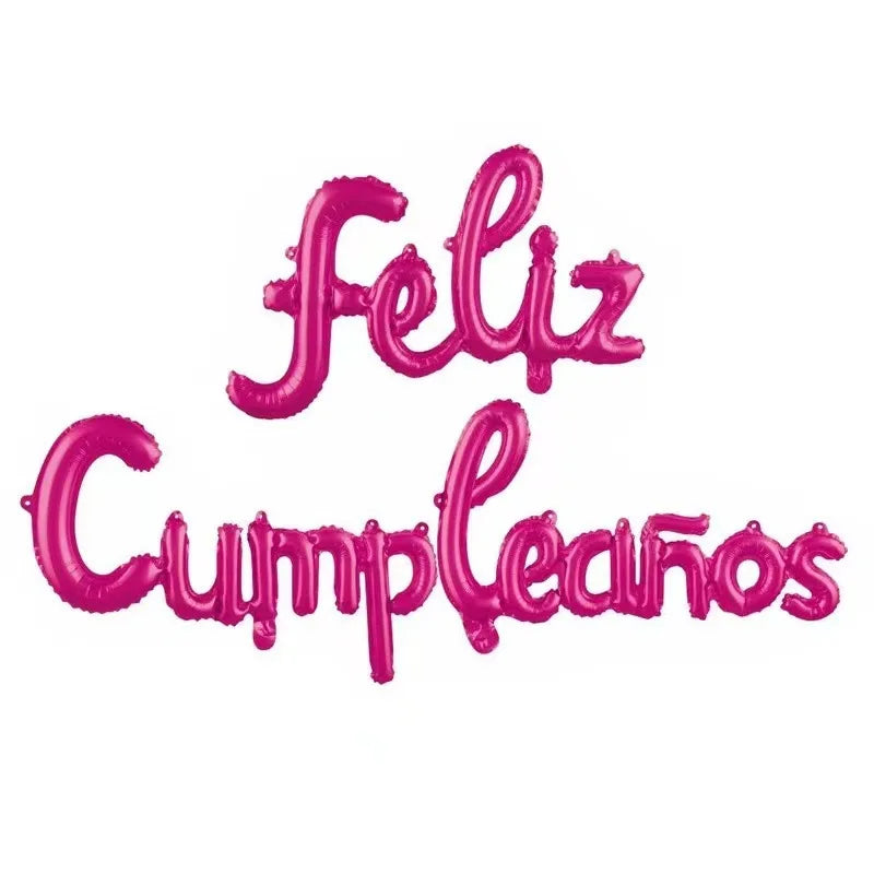 Globos de Foil con Letras 'Feliz Cumpleaños' 45 cm