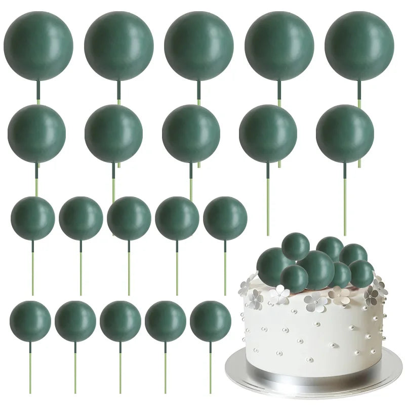 Bolas Decorativas para Tartas | 20 pcs | Multicolor