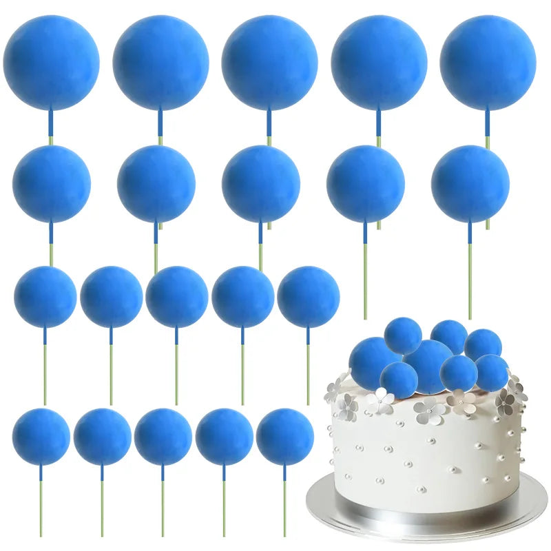 Bolas Decorativas para Tartas | 20 pcs | Multicolor
